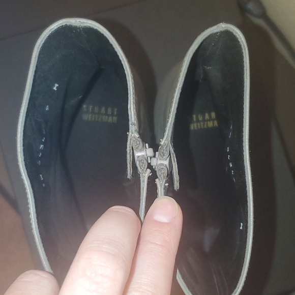 Gray heeled boots - Picture 3 of 3